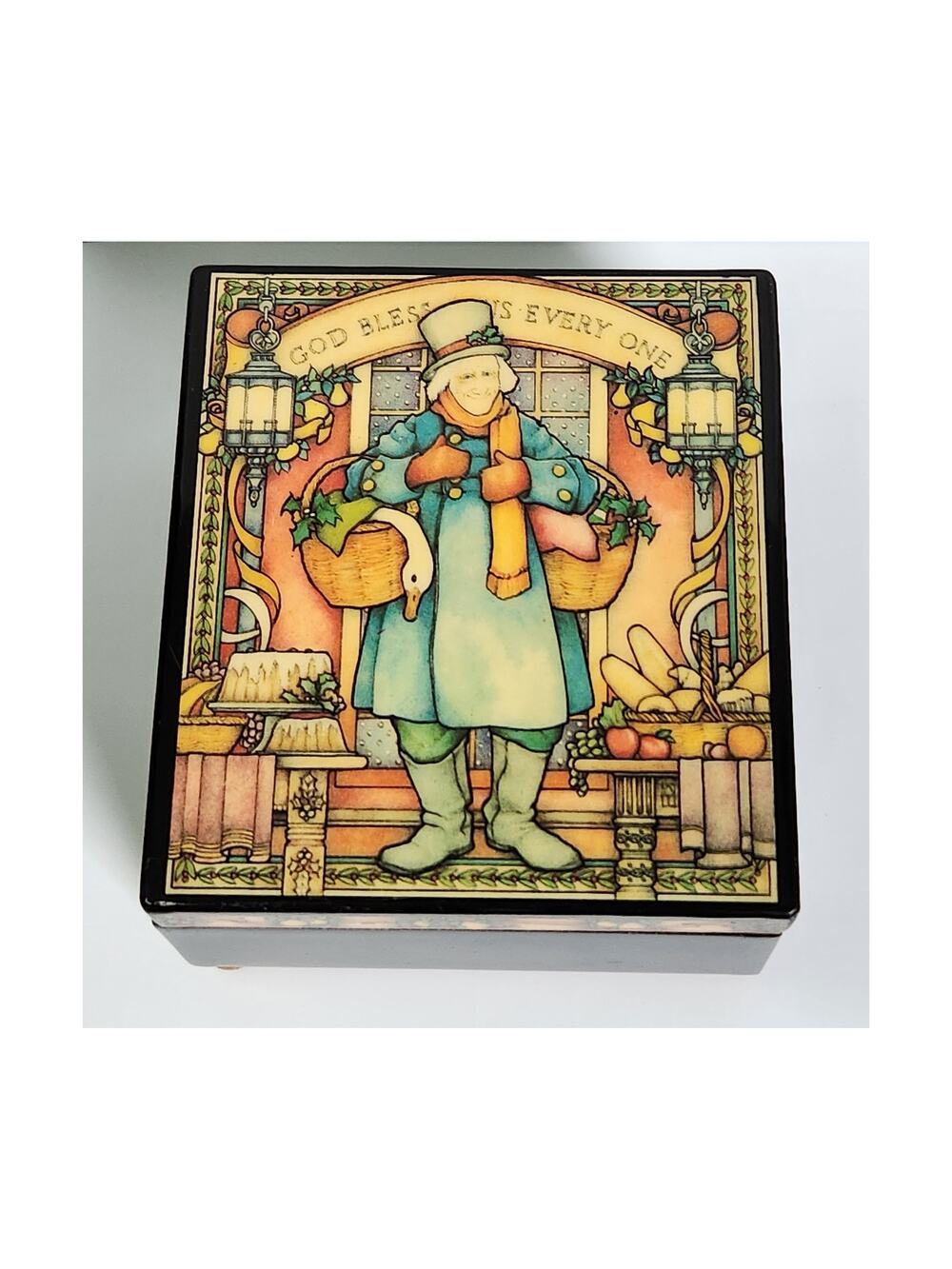 Enesco Scrooge music box VINTAGE Joy to the World